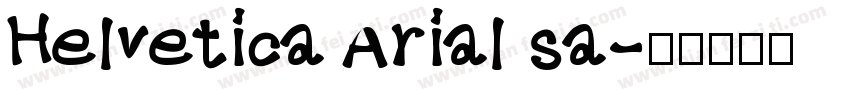 Helvetica Arial sa字体转换
